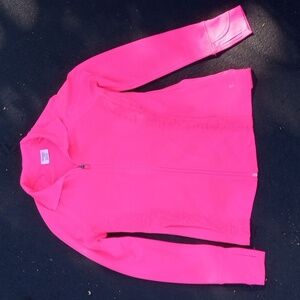 Danskin Hot Pink Full Zip Juniors Top XS